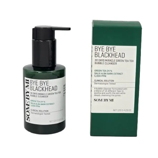 [SOME BY MI] Bye Bye Blackhead 30 Days Miracle Green Tea Tox Bubble Cleanser 120g Clari